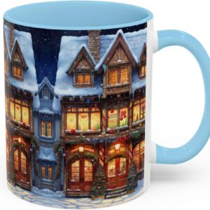 Cozy Snowy Cottage Mug