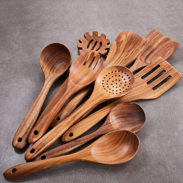 Wooden Kitchen Utensils Set